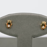 Diamond Hamsa Earrings