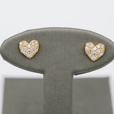 Diamond Heart Earrings