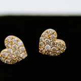 Diamond Heart Earrings