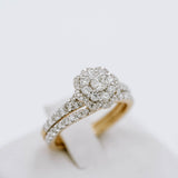 Flower Bridal Set Rings