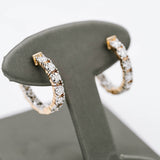 Large Diamond Hoops