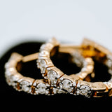 Large Diamond Hoops