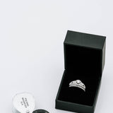 Moissanite Halo Bridal Set Ring