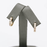Thick Diamond Hoops