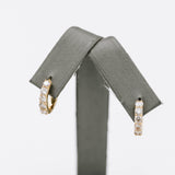 Thick Diamond Hoops