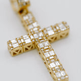 Baguette Cross Pendant - 1.85ct