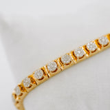 Cluster Tennis Bracelet