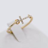 Diamond Cross Ring