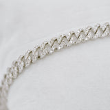 Diamond Miami Cuban Bracelet - 8.25" x 6.7mm