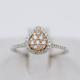 Diamond Pear Ring