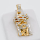 Jesus Pendant with Solid Back
