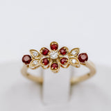 Ruby Flower Ring