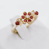 Ruby Flower Ring